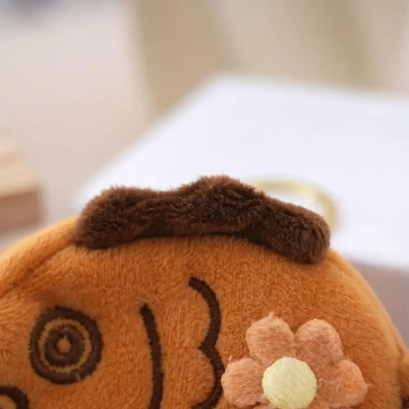 Kawaii Taiyaki Fish Plush Coin Purse | Zippered Mini Wallet