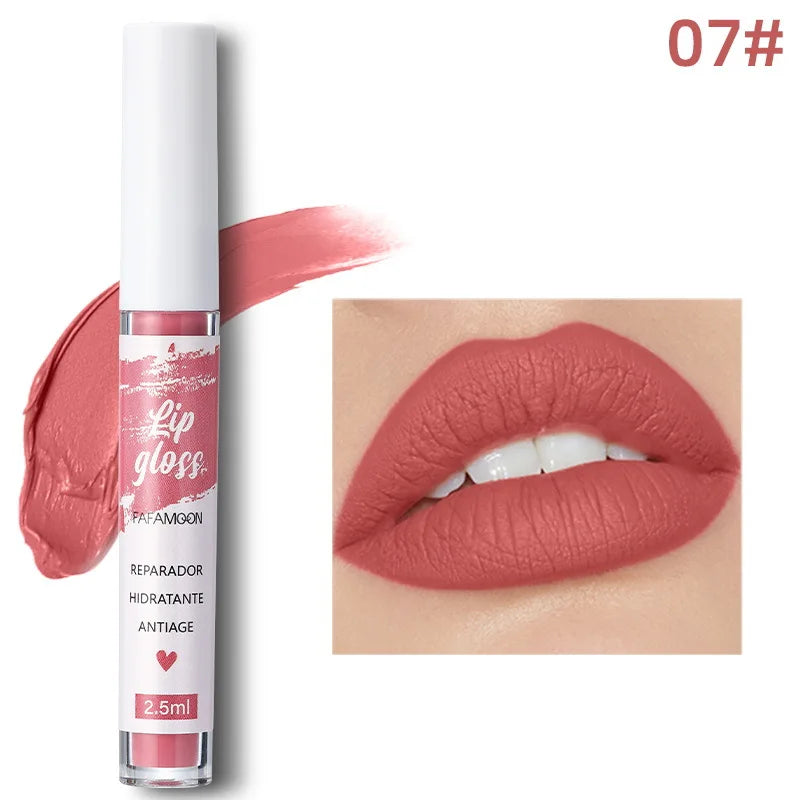Korean Matte Liquid Lipstick – Waterproof Long-Lasting Lip Glaze