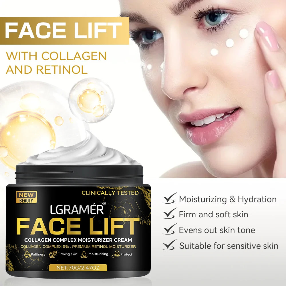 LGRAMER Hyaluronic Acid Collagen Face Cream | Firm & Hydrate
