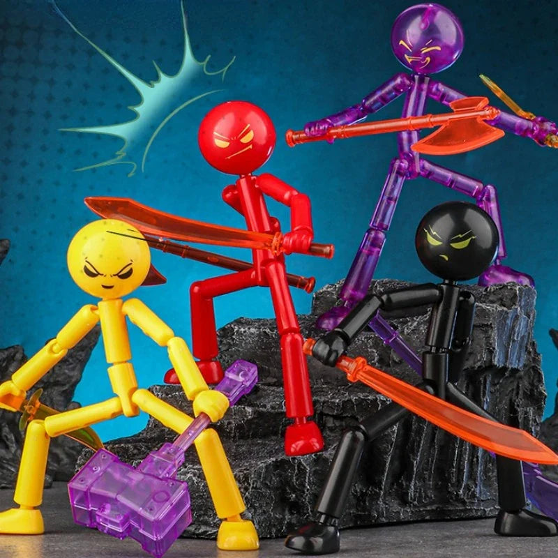 3D Printed Poseable Stickman Action Figure – DIY Assembly Kit