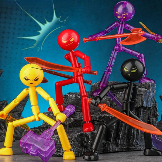 3D Printed Poseable Stickman Action Figure – DIY Assembly Kit Articulated Action Figure Oasis Select