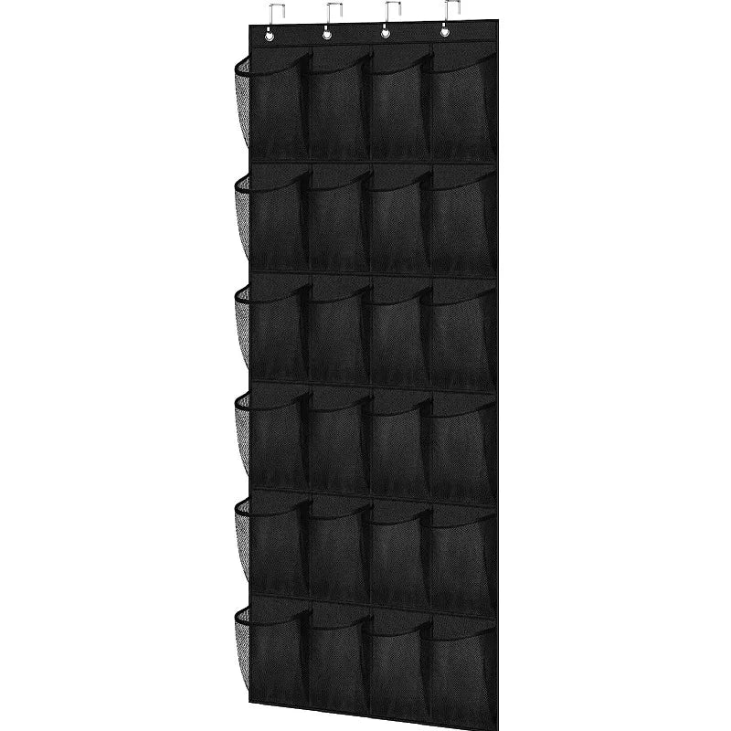 24-Pocket Clear Door Hanging Hat Organizer Storage Rack for Baseball Caps Bedroom Hat Storage Holder Protect Rack Peaceful Pleasures Health and Wellness