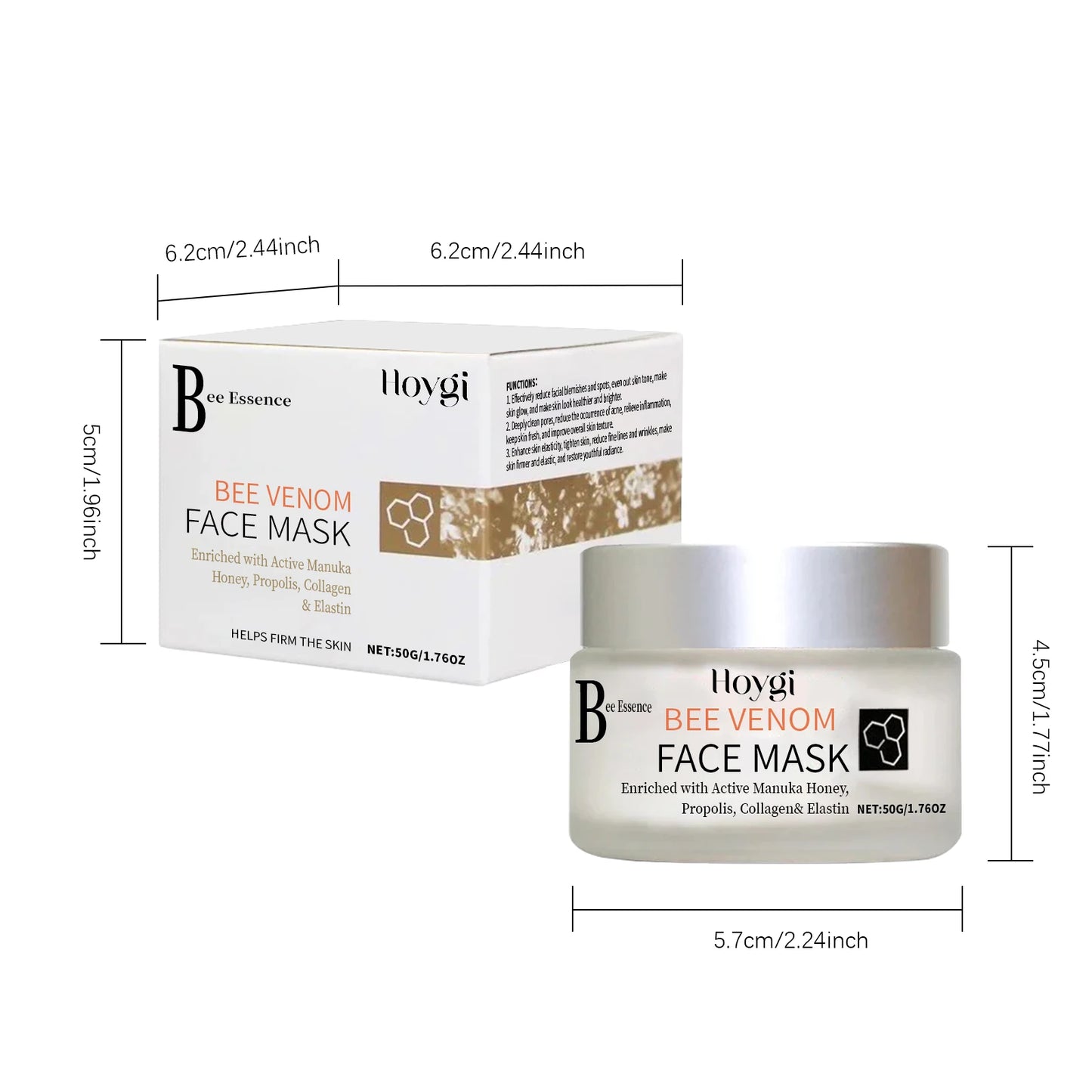 Propolis & Bee Venom Face Mask – Brighten, Firm & Hydrate