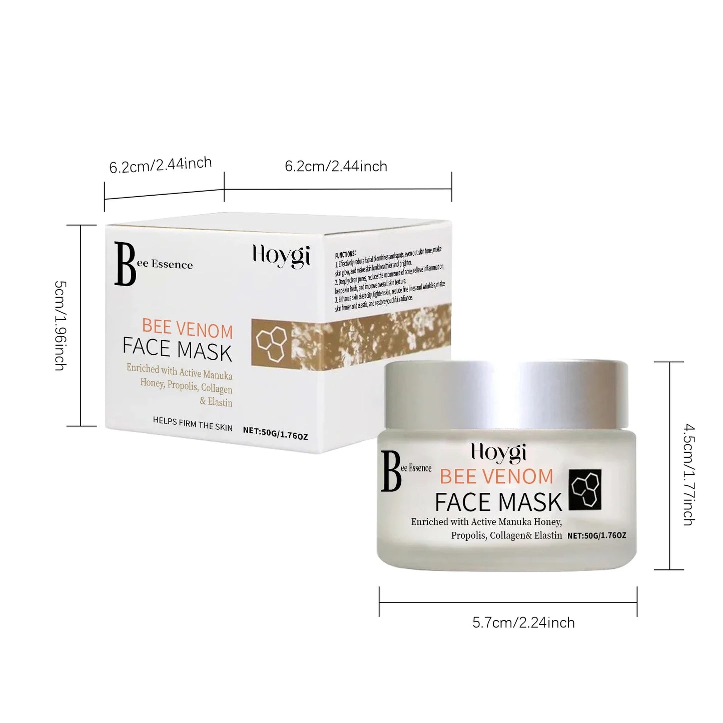 Propolis & Bee Venom Face Mask – Firming & Brightening 50g