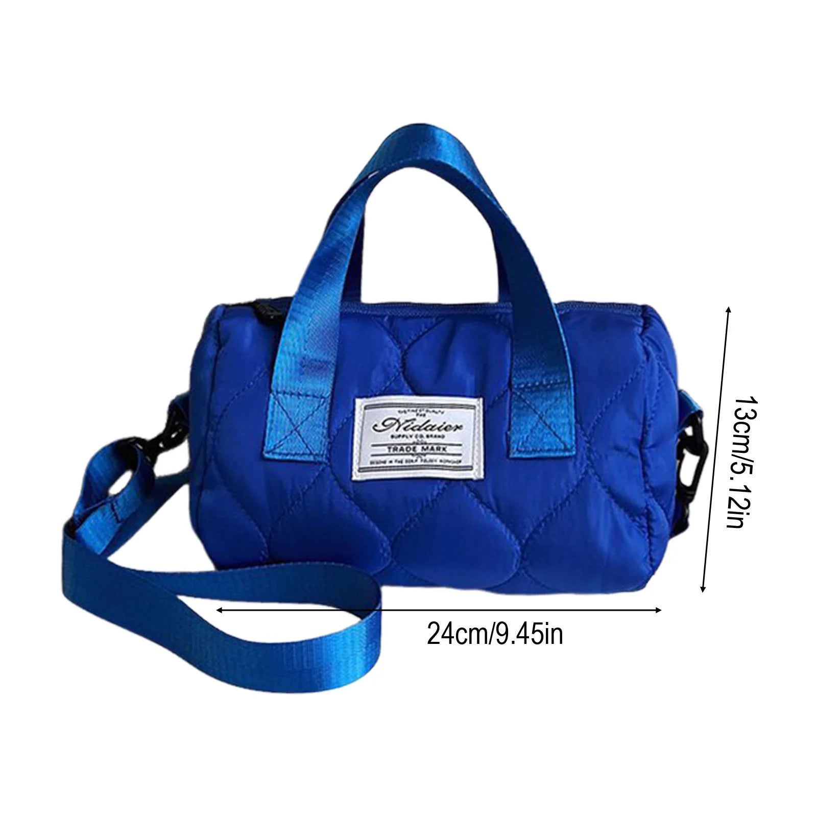 Women Cotton Tote Bag Crossbody Handbag for Gym Travel Leisure Use with Waterproof Coating Peaceful Pleasures Health and Wellness