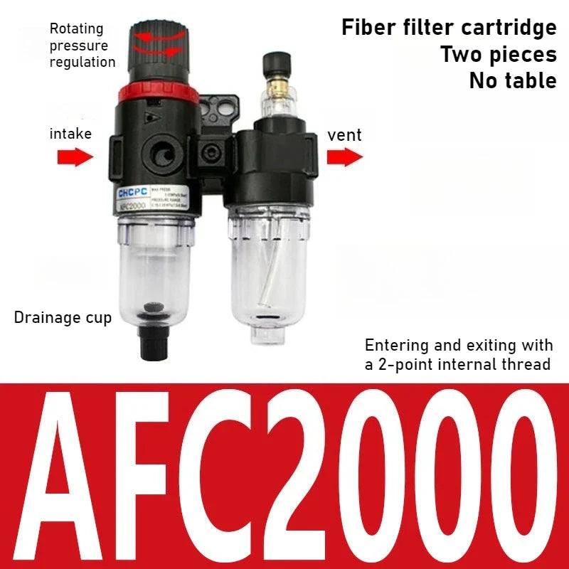 AFC2000 G1/4" Air Filter Regulator & Oil-Water Separator