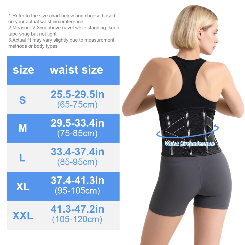WEFITON 4-Stay Lumbar Back Brace | Herniated Disc Pain Relief Lumbar Back Brace Peaceful Pleasures Health and Wellness