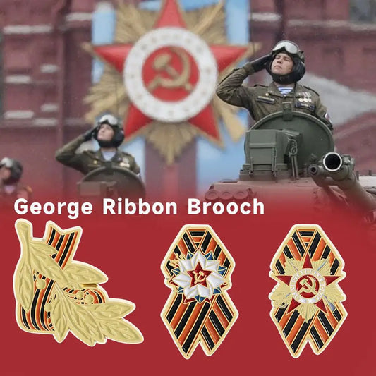 St. George Enamel Pin Brooch – Victory Day Memorial Badge Enamel Brooch Pin Oasis Select
