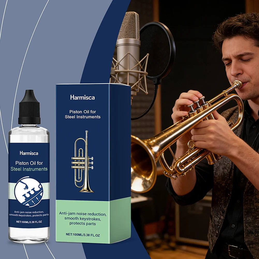 Steel Pipe Musical Instrument Piston Oil,Professional Trumpet Valves Oil Lubricant,For Musical Instrument Daily Maintenance Peaceful Pleasures Health and Wellness