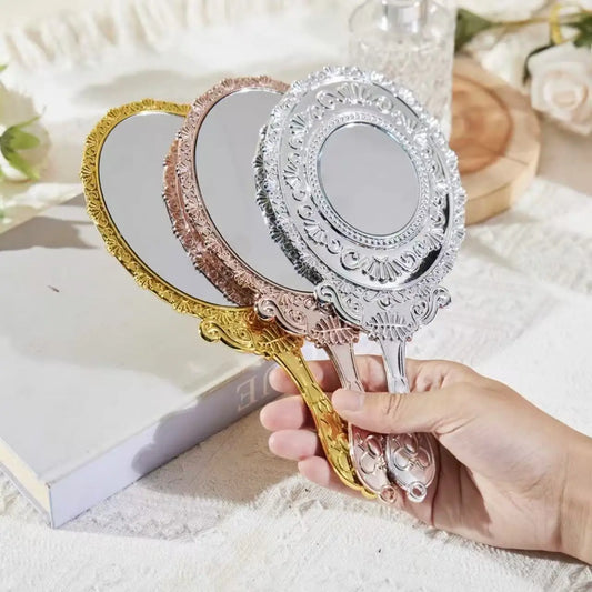 Vintage Baroque Handheld Makeup Mirror – Double-Sided Handheld Makeup Mirror Oasis Select