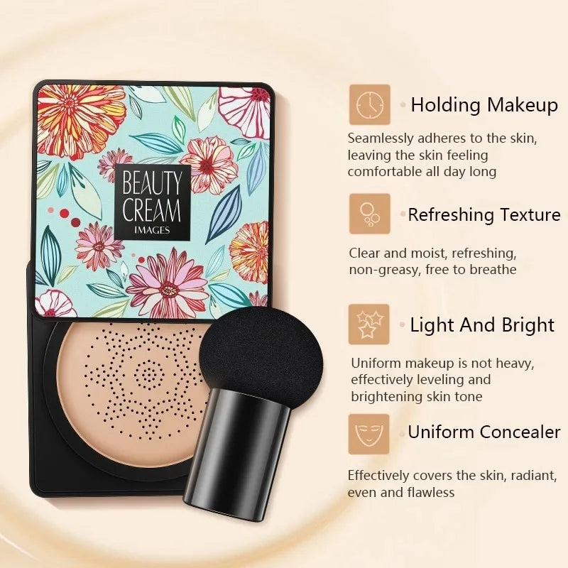 Air Cushion Foundation Concealer Whitening Liquid foundation Waterproof Brighten Face Base Makeup Peaceful Pleasures Health and Wellness