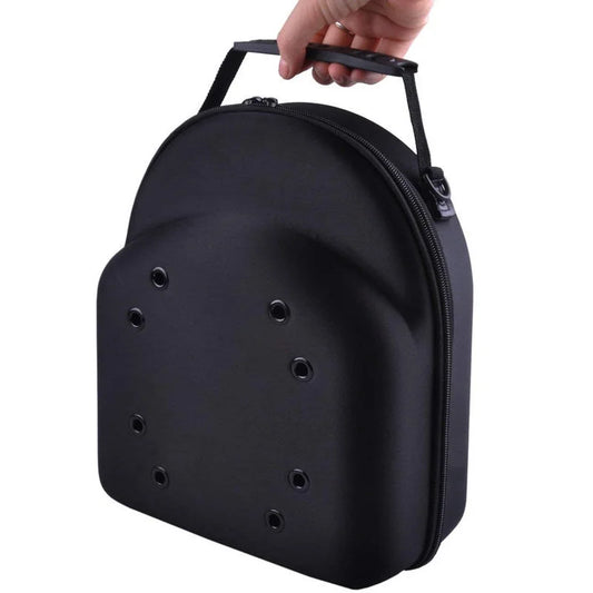 Unisex Baseball Hat Travel Bag Baseball Cap Case Sport High Quality Storage Carrier Box Display EVA Carrying Bags Solid Color Peaceful Pleasures Health and Wellness black
