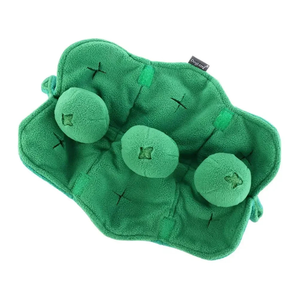 Squeaky Snuffle Dog Toy – Plush Treat Dispenser IQ Puzzle Ball