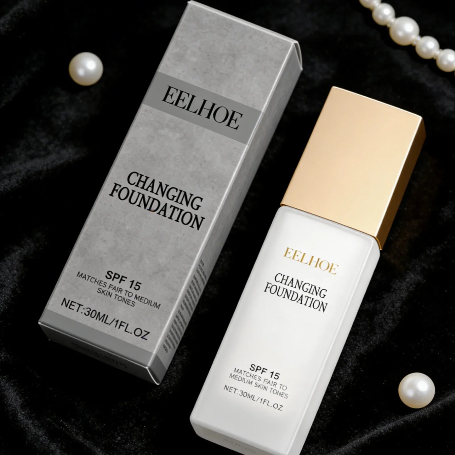 Eelhoe Color-Adapting Foundation – Full Coverage & SPF 30ml