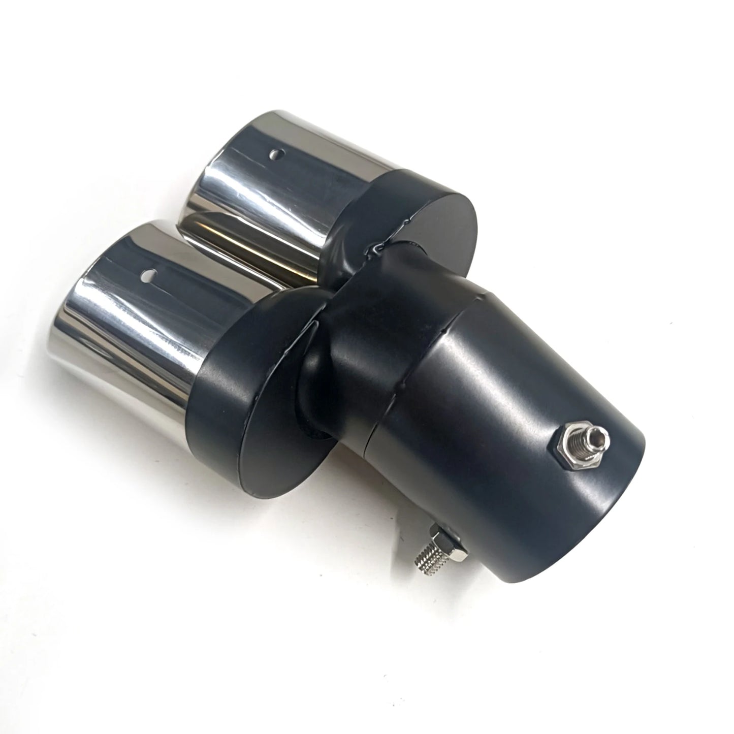 Stainless Steel Oval Dual Outlet Car Exhaust Muffler Tip