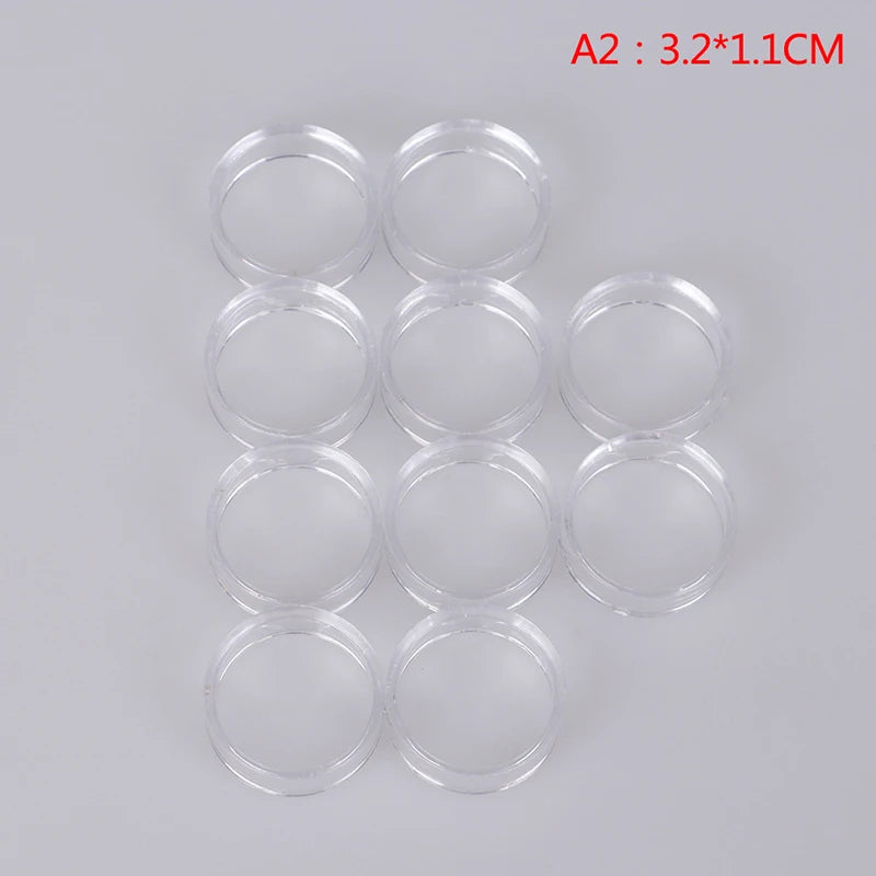 Acrylic Crystal Ball Display Stand | Clear Sphere Holder Base Display Stand Peaceful Pleasures Health and Wellness 10pcs 3
