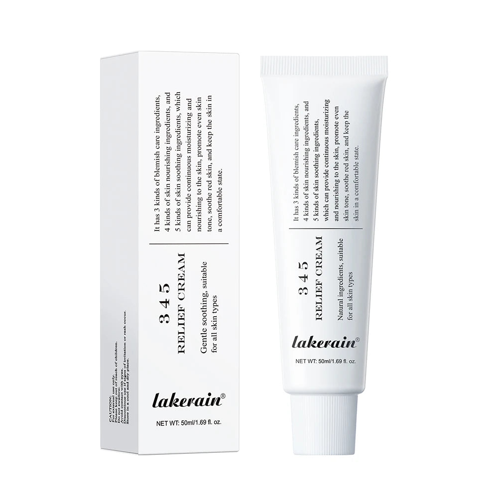 345 Relief Cream Comprehensive solution to skin problems Anti-sugar and antioxidant Brightening skin Improving acne marks Moistu Peaceful Pleasures Health and Wellness