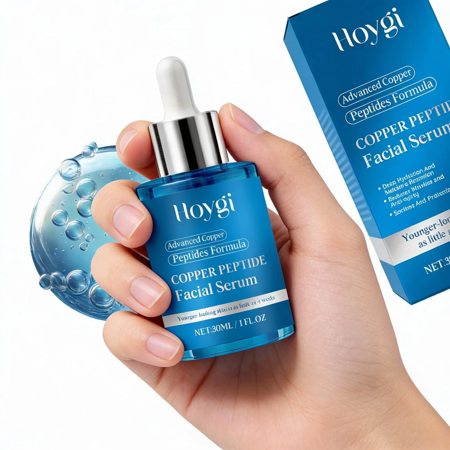 Copper Peptide Facial Serum – Firming & Hydrating K-Beauty