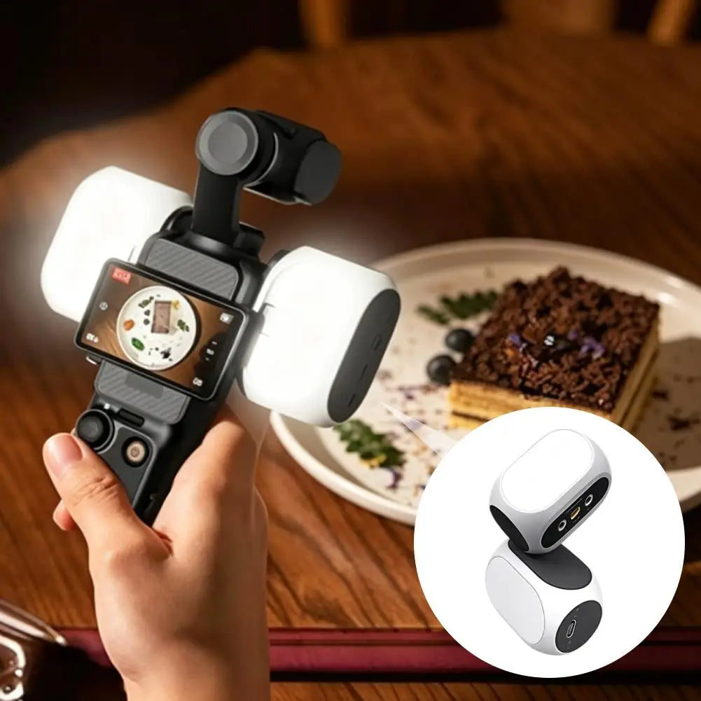 Magnetic LED Fill Light for DJI OSMO Pocket 3 & 4 | 10-Level