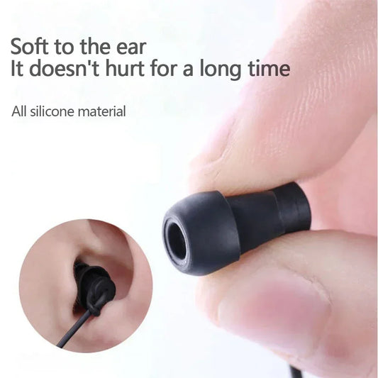 Silicone Sleep Earphones 3.5mm Wired In-Ear Headphones with Mic Wired Sleep Earphones Oasis Select