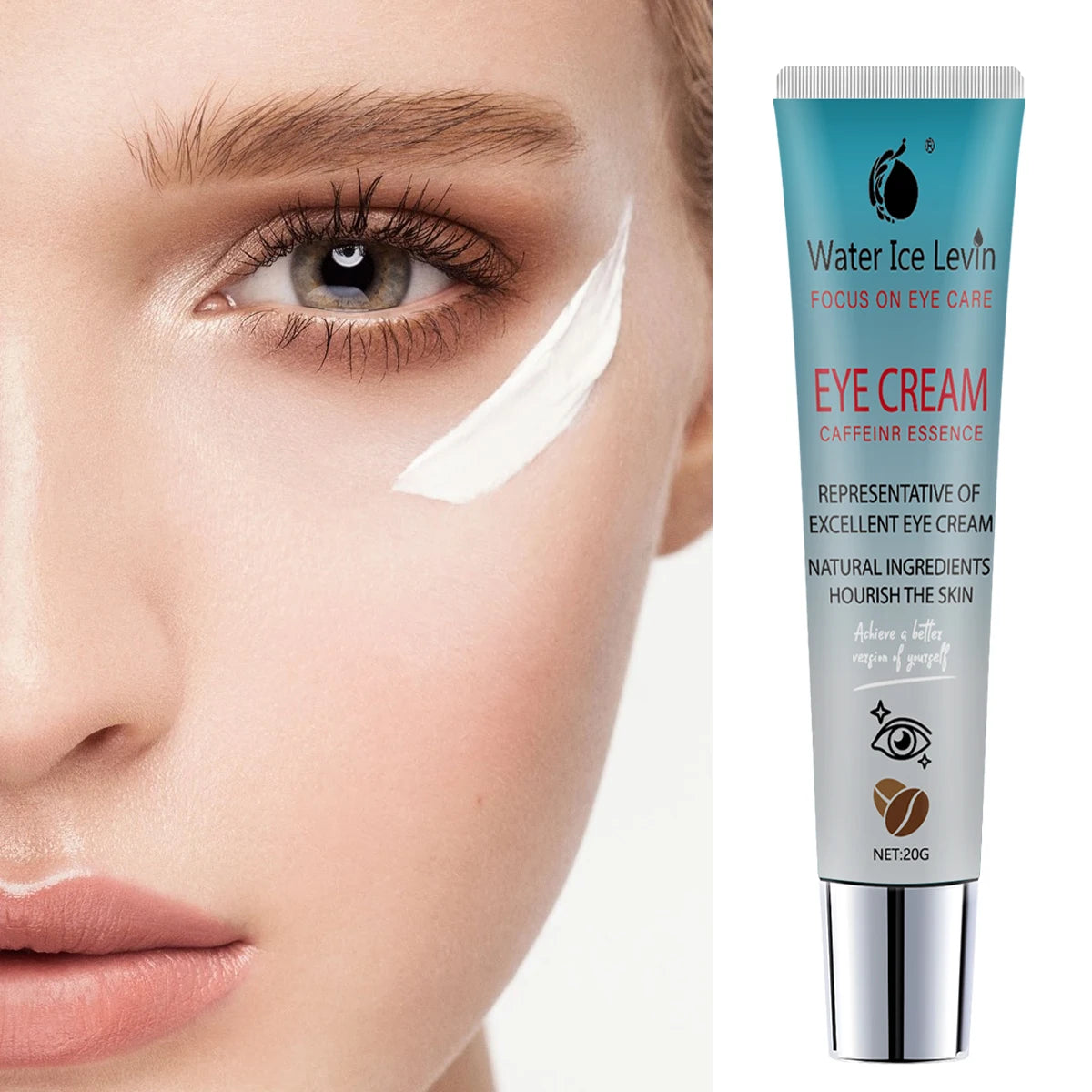 Water Ice Levin Brightening Eye Cream | Natural Moisturizing Eye Cream Peaceful Pleasures Health and Wellness