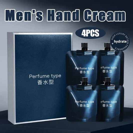 4-Pack Men's Scented Moisturizing Hand Cream – Hydrating Set Men's Hand Cream Oasis Select Blue 120g