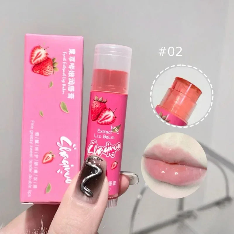 Fruit Extract Lip Balm Set of 3 – Tinted Moisturizing Gloss