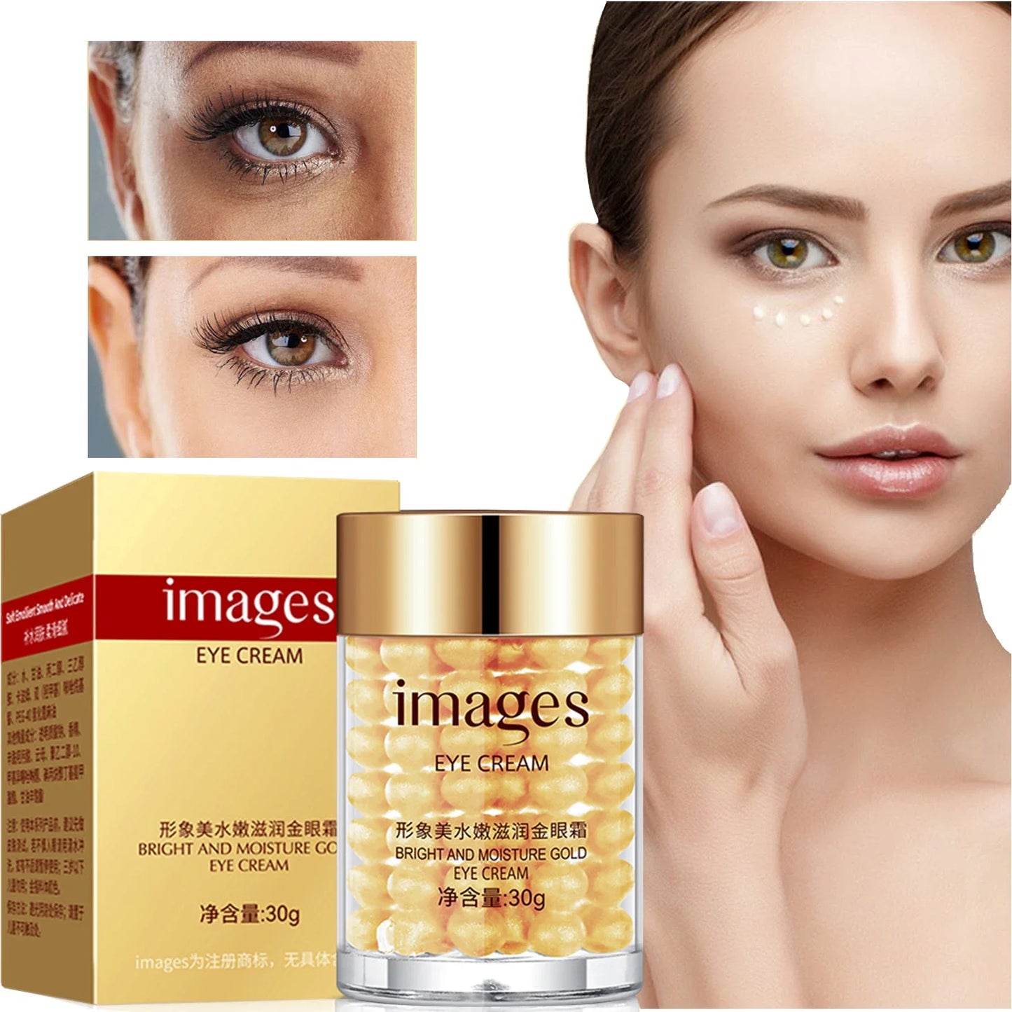 Gold Eye Cream – Hydrating & Anti-Wrinkle Formula | 30g