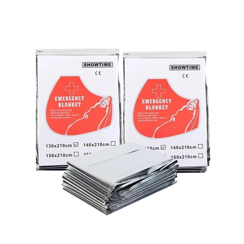 Mylar Thermal Emergency Blankets | Space Foil Blanket 5–30 Pack
