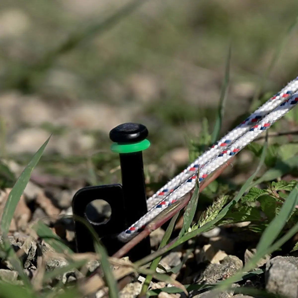 Outdoor Tent peg Glow in The Dark Silicone Green Fishing Camping Peg Rings Tent Pegs Accessories for Night Warning Peaceful Pleasures Health and Wellness