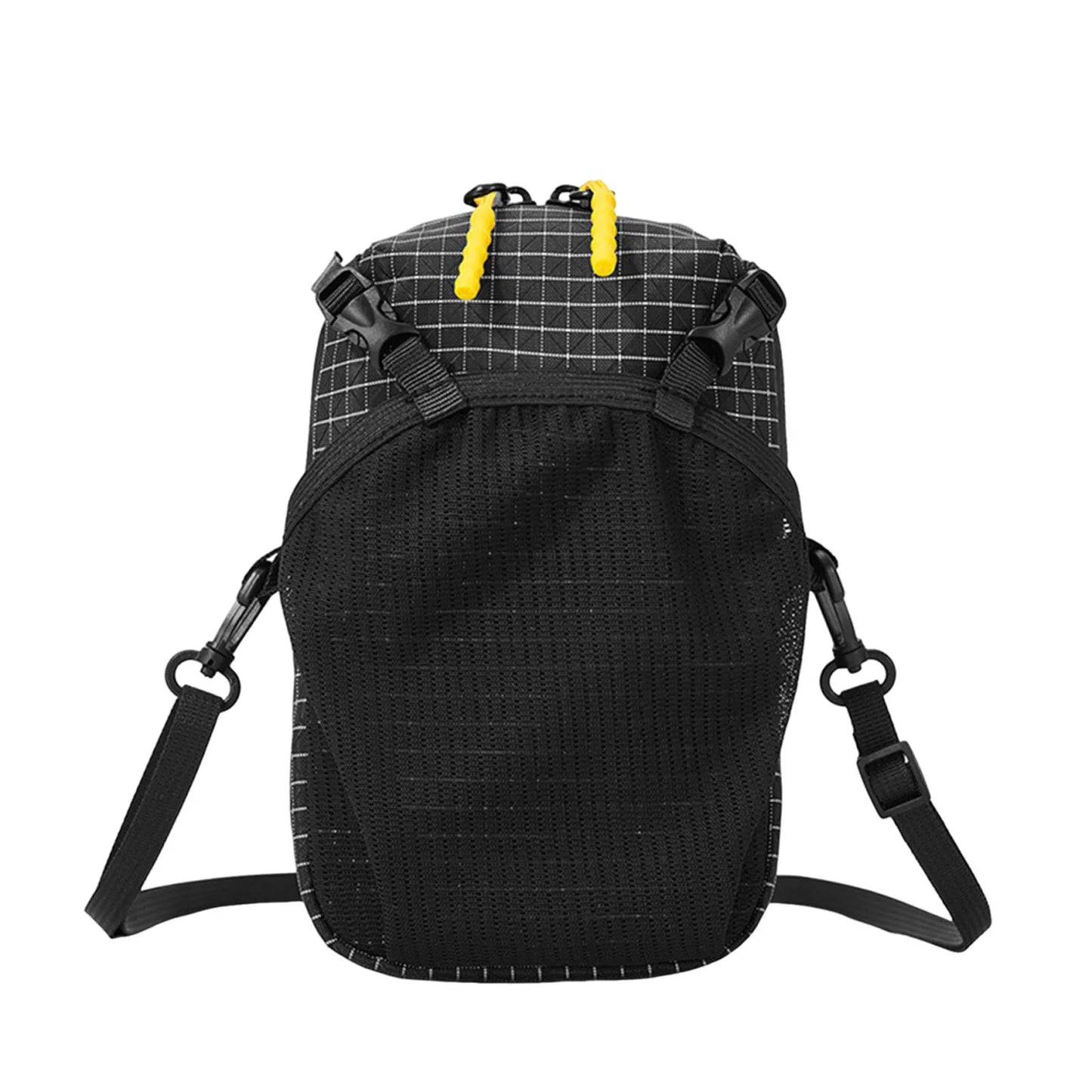 Water Bottle Pouch with Phone Pocket for Hiking Backpack Strap Phone Pouch Backpack Phone Holder for Sports Hiking Camping Peaceful Pleasures Health and Wellness Black