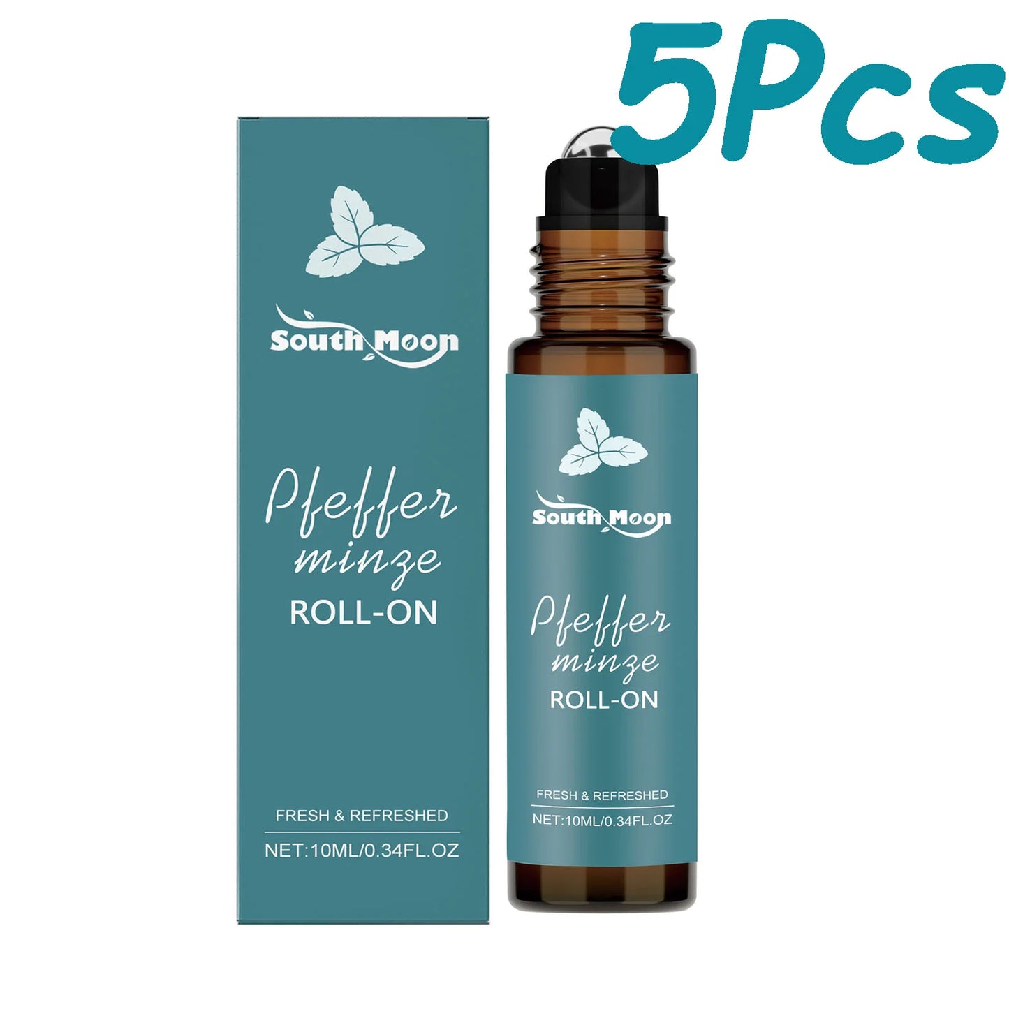 Peppermint Roll-On Essential Oil – Stress Relief & Massage