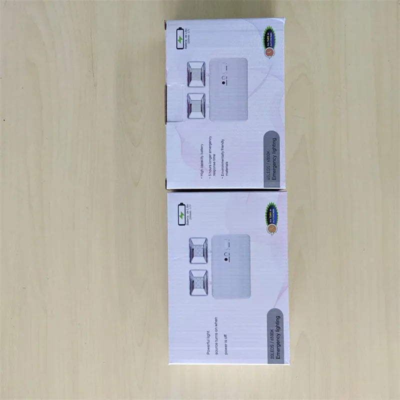 SHINEKNOT Dual-Head LED Emergency Light | 360° Rotatable