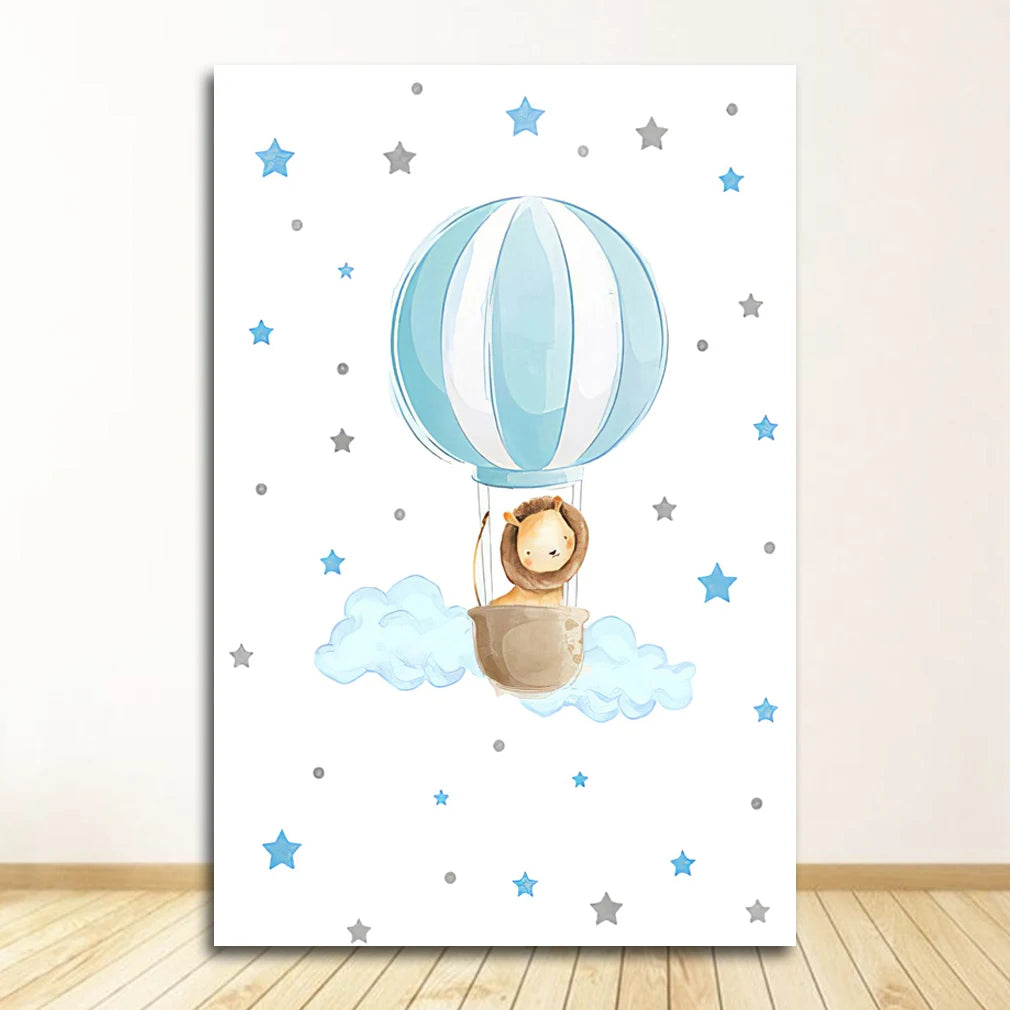 nursery print art decor paintings canvas livingroom Wall pictures for girls baby boy decoration bedroom poster animal Elephant Peaceful Pleasures Health and Wellness 0838XX03 50x70cm Unframed