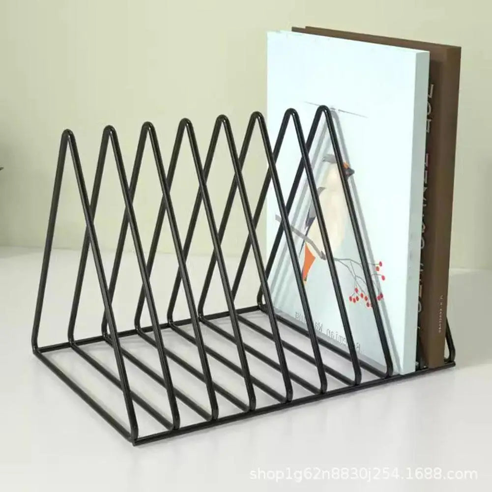 Storage Rack For Vinyl Records Magazine Multifunctional Vertical Creative European Art Collection Album Display Rack Peaceful Pleasures Health and Wellness