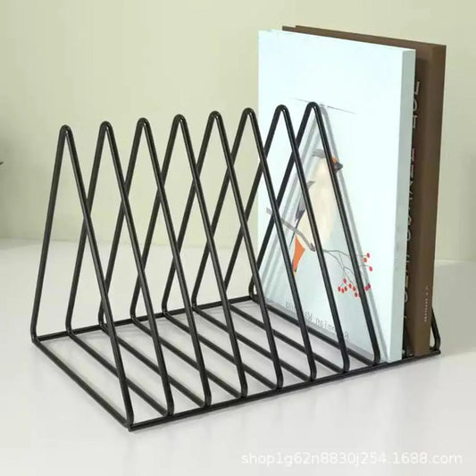 Storage Rack For Vinyl Records Magazine Multifunctional Vertical Creative European Art Collection Album Display Rack Peaceful Pleasures Health and Wellness