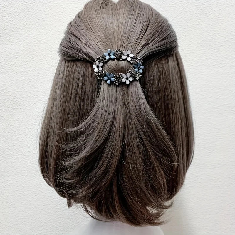 Vintage Hollow Alloy Flower Hair Clip | Women's Barrette