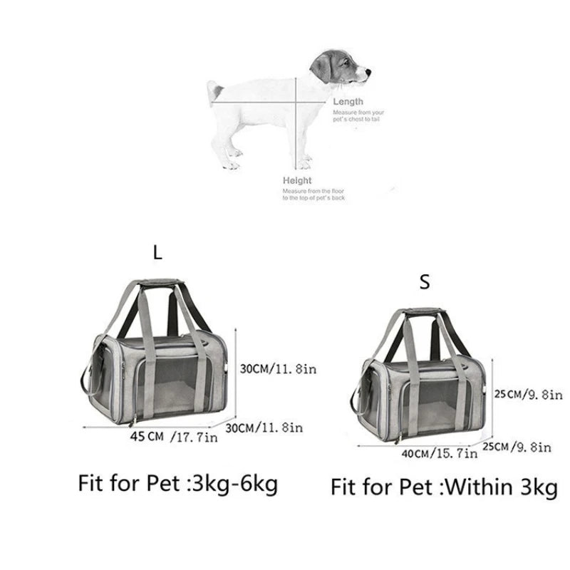 Foldable Cat Backpack Portable Pet Carrier for Small Cats Expandable Travel Pet Bag Handheld Car Outing Breathable Pet Backpack Peaceful Pleasures Health and Wellness