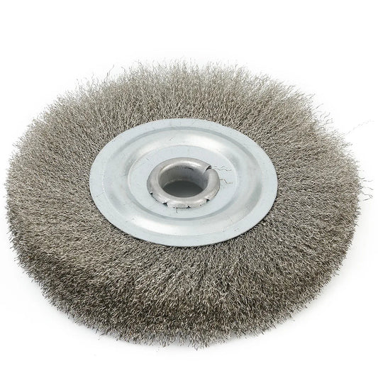 Crimped Stainless Steel Wire Wheel Brush Bench Grinder Abrasive Hole Peaceful Pleasures Health and Wellness