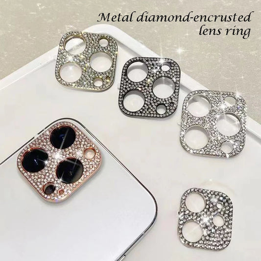 For iPhone15 Metal diamond-encrusted lens ring protector for iphone 14 pro lens protector 15 pro max accessories For iphone13 14 Peaceful Pleasures Health and Wellness