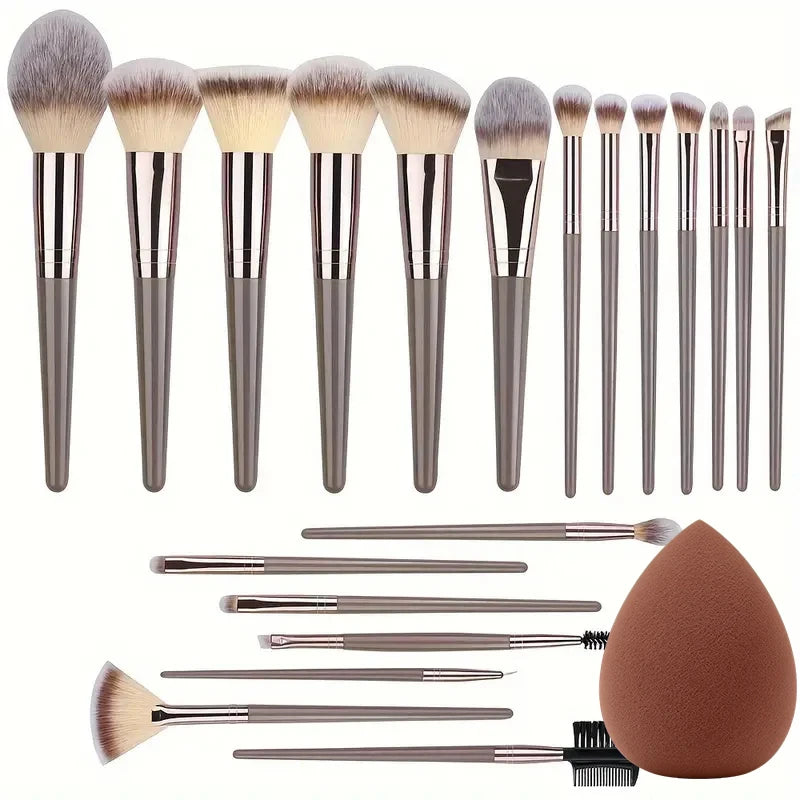 RUNTOIN Professional Makeup Brush Set 3-20 PCS – Soft & Fluffy