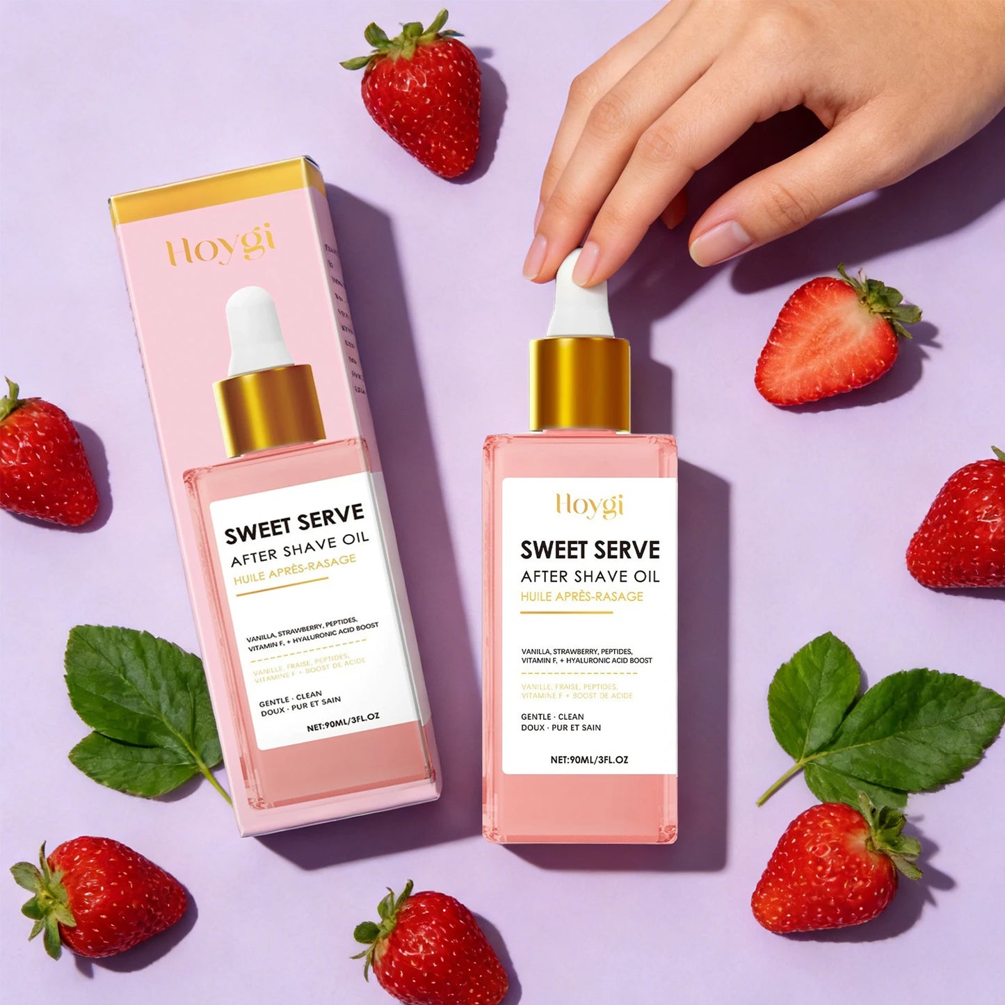 Hair Removal Shaving Care Esential Oil Deeply Hydrating and Nourishing Skin Strawberry Serve After Shave Oil for Women 90ml Peaceful Pleasures Health and Wellness
