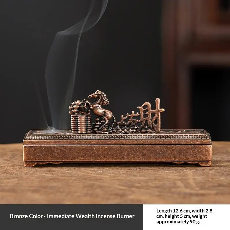 Horse Incense Burner – Alloy Hollow Incense Holder & Ornament