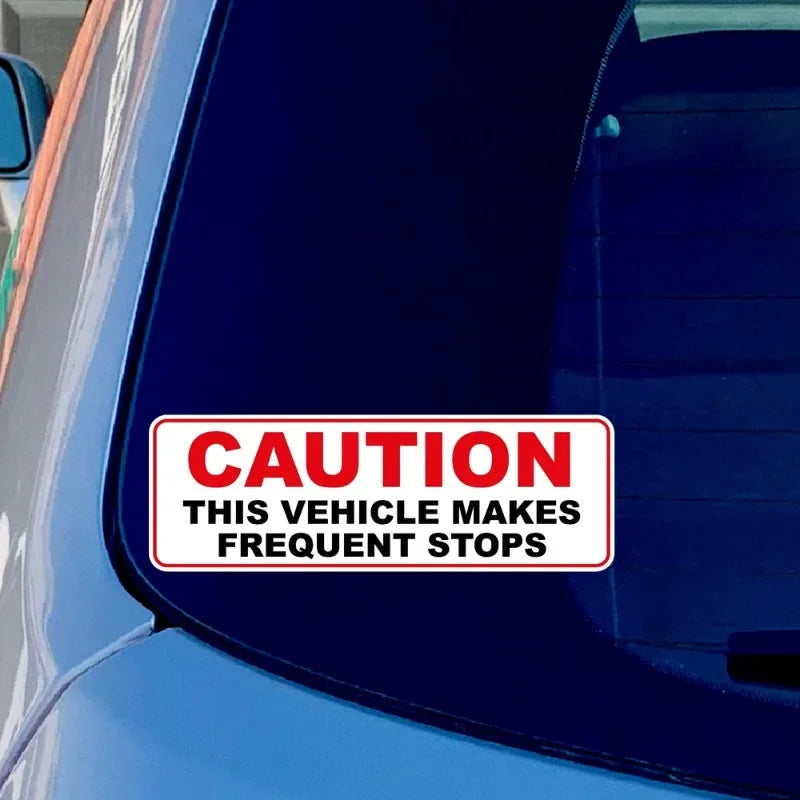 Caution Sticker This Vehicle Makes Frequent Stops Car Bus Taxi Peaceful Pleasures Health and Wellness Default Title