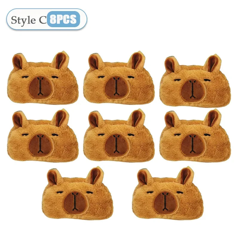 Kids Cute Capybara Plush Pencil Case – Large Capacity Pouch