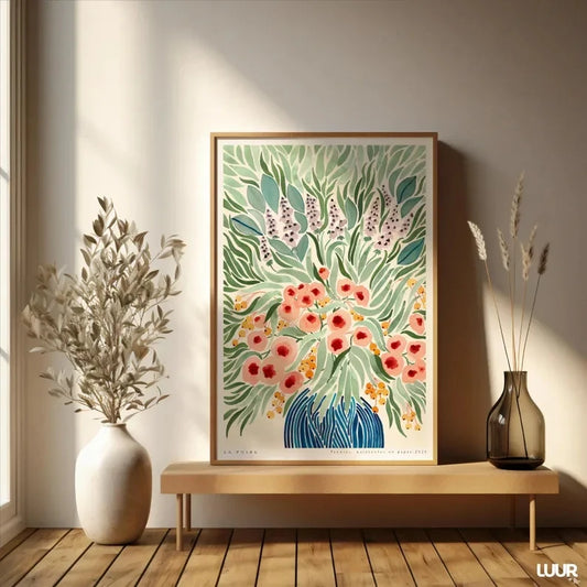 Peonies Botanical Canvas Wall Art Print | Floral Home Decor Botanical Canvas Print Peaceful Pleasures Health and Wellness G5390 21x30cm Unframed