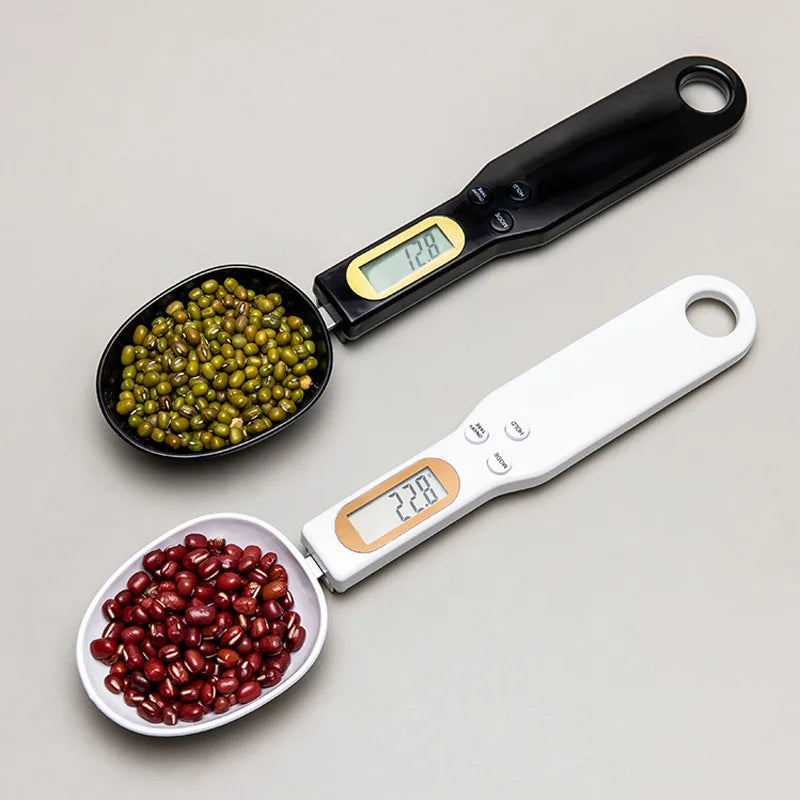 Mini Electronic Precision Digital Spoon Scale 500g 0.1g LCD Digital Measuring Food Flour Milk Coffee Scale Kitchen Tool Peaceful Pleasures Health and Wellness