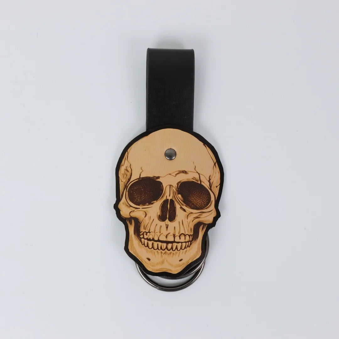 UYEE Skull Pattern Leather Waist Clip Medieval Dress Lifting Holder