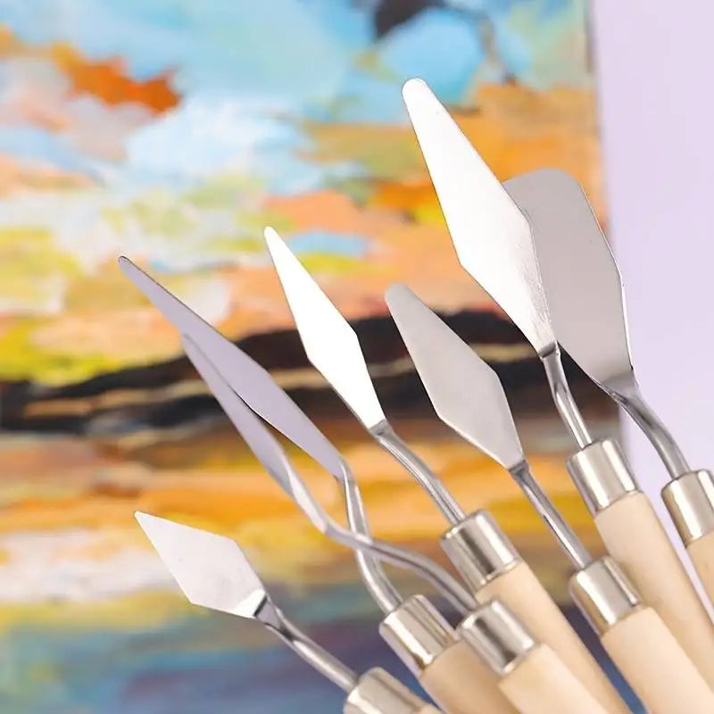 7-Piece Palette Knife Set – Stainless Steel Painting Knives