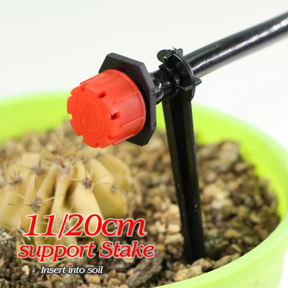 Garden Drip Irrigation Hose Holder Stakes – C-Type Ground Clips for 4/7mm Tubing Peaceful Pleasures Health and Wellness